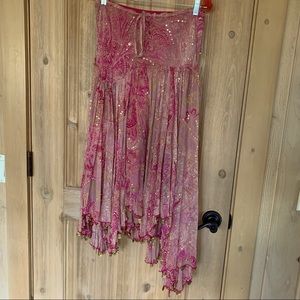 Diane von Furstenburg boho beaded skirt